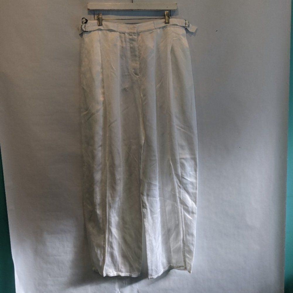DEREK LAM linen blend pants size 8 BNWT